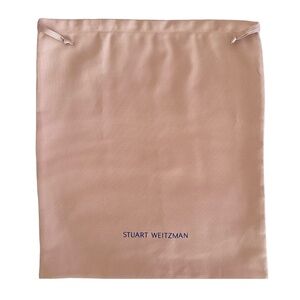 STUART WEITZMAN Pale Pink Dust Bag Travel Storage 14”x 15.5” Drawstring
